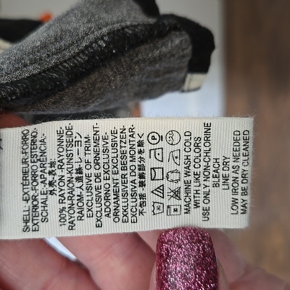 FREE PEOPLE BELLA Floral Black Women's Top TUNIC DRESS SIZE SMALL - Picture 7 of 7